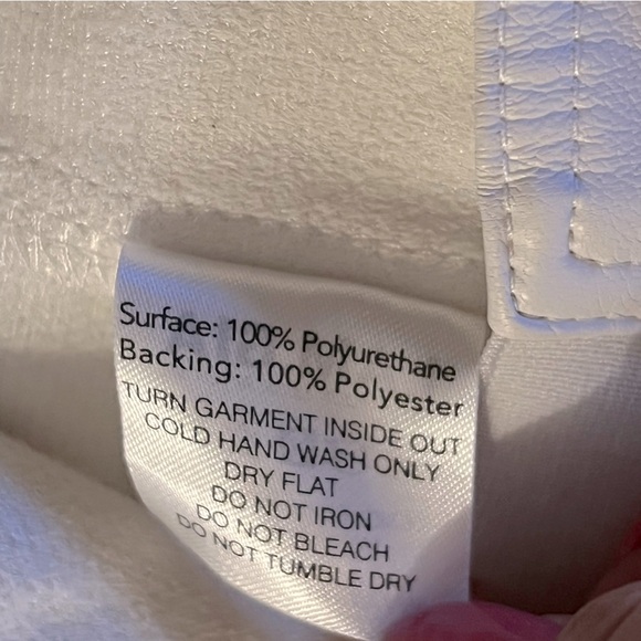 I.AM.GIA Vixra white faux leather corset top backless halter top size M - Picture 12 of 13